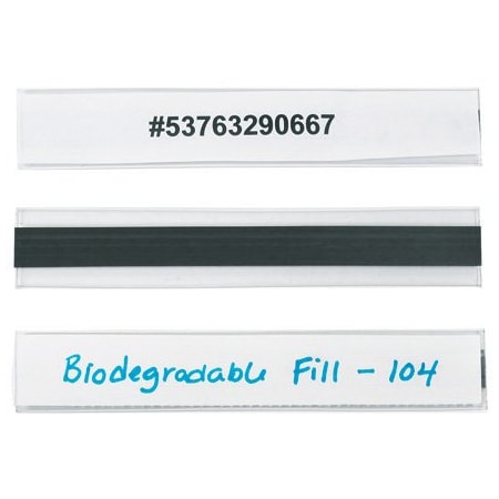 Bsc Preferred 1 x 6'' Hol-Dex Magnetic Plastic Label Holders, 12PK BUY00019280